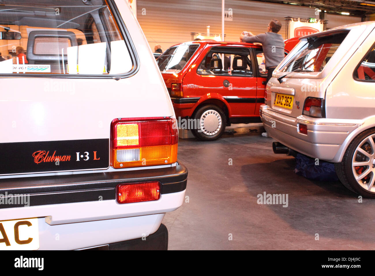Austin Metro e Rover Metro sul display a 2013 Birmingham NEC Classic Car Show Foto Stock