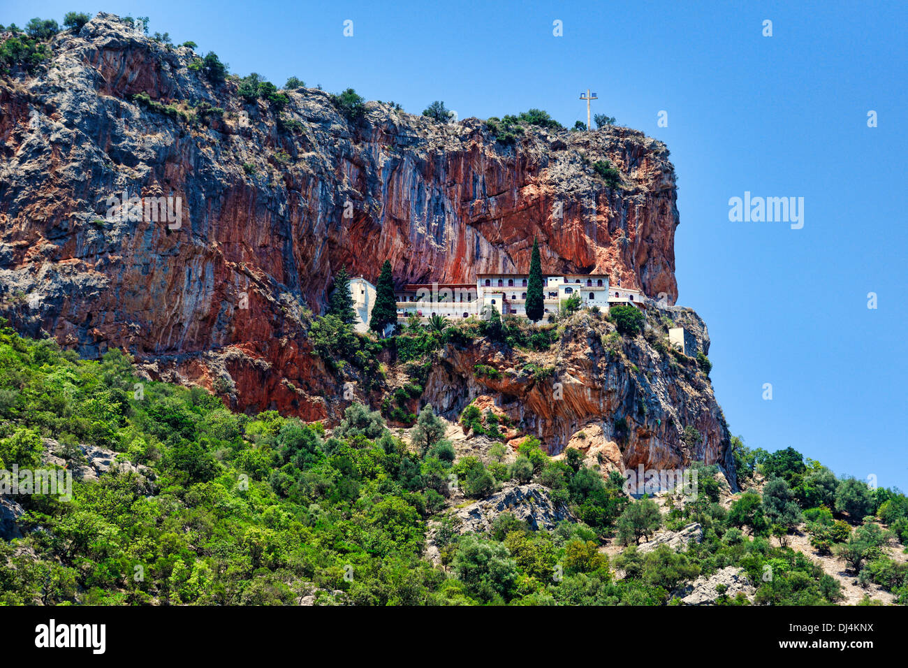 Eloni monastero in Arcadia, Peloponneso e Grecia. Foto Stock