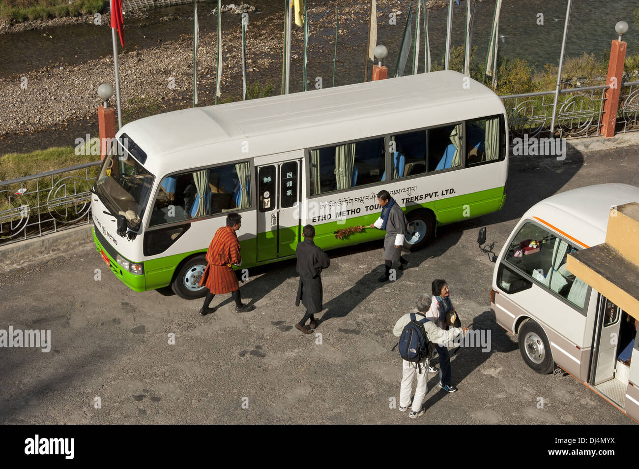 Prima dell'escursione di un giorno, Thimphu Bhutan Foto Stock