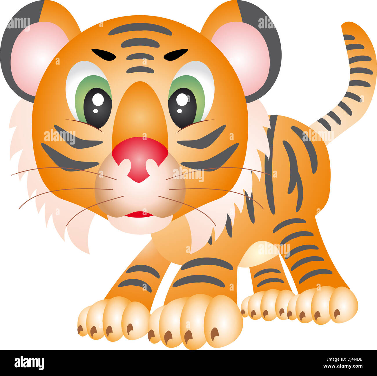 Illustrazione della tigre Foto Stock