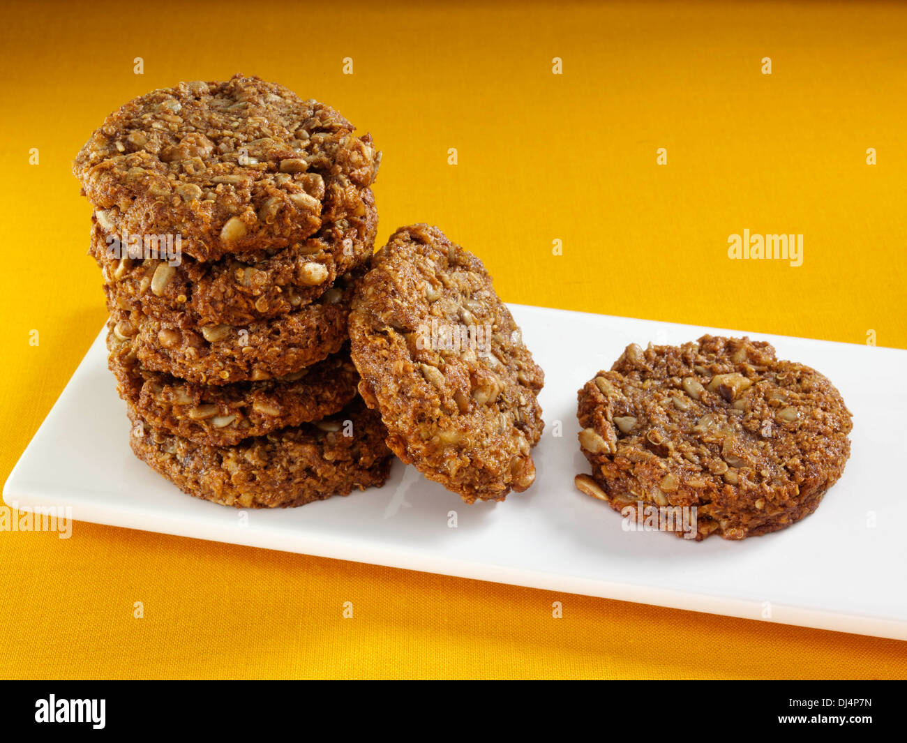 Senza glutine banana cookies American snack dolci casalinghi Foto Stock