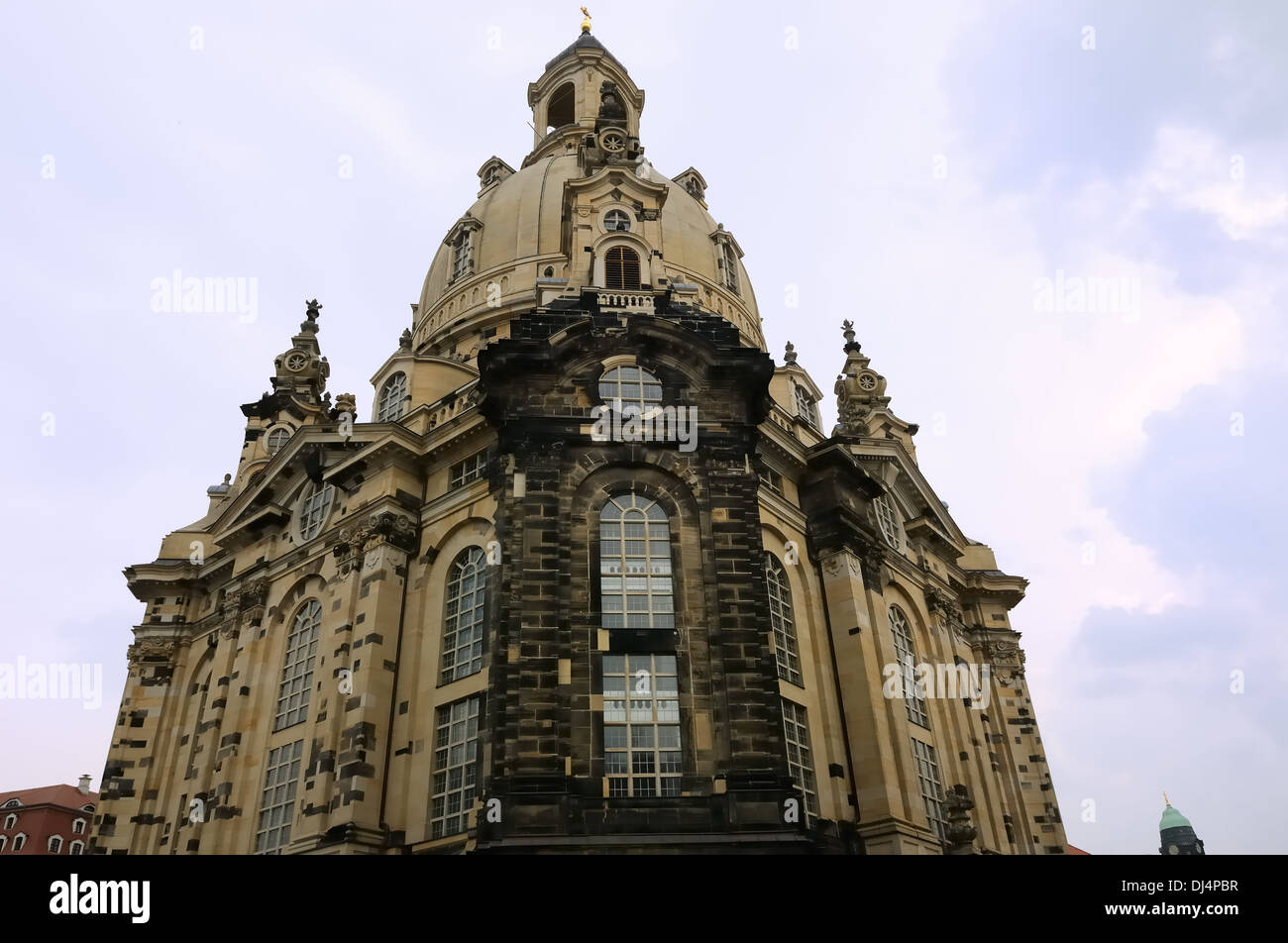 La Frauenkirche di Dresda Germania Foto Stock