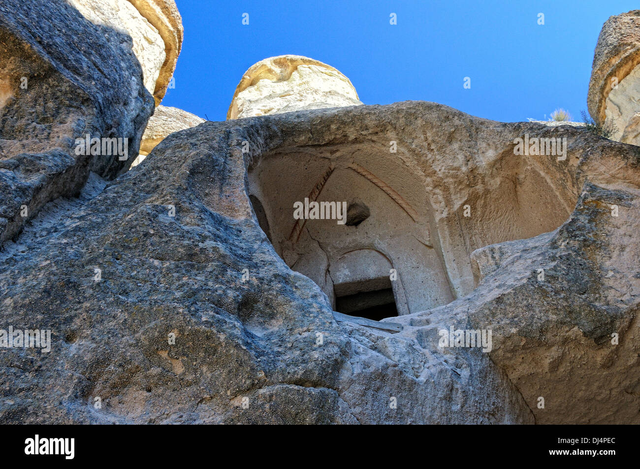 Ingresso Chiesa di roccia Foto Stock