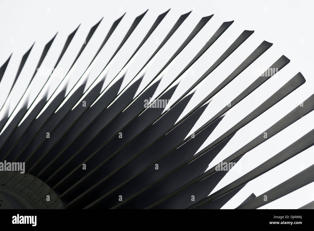 Le pale del rotore di una turbina Foto Stock