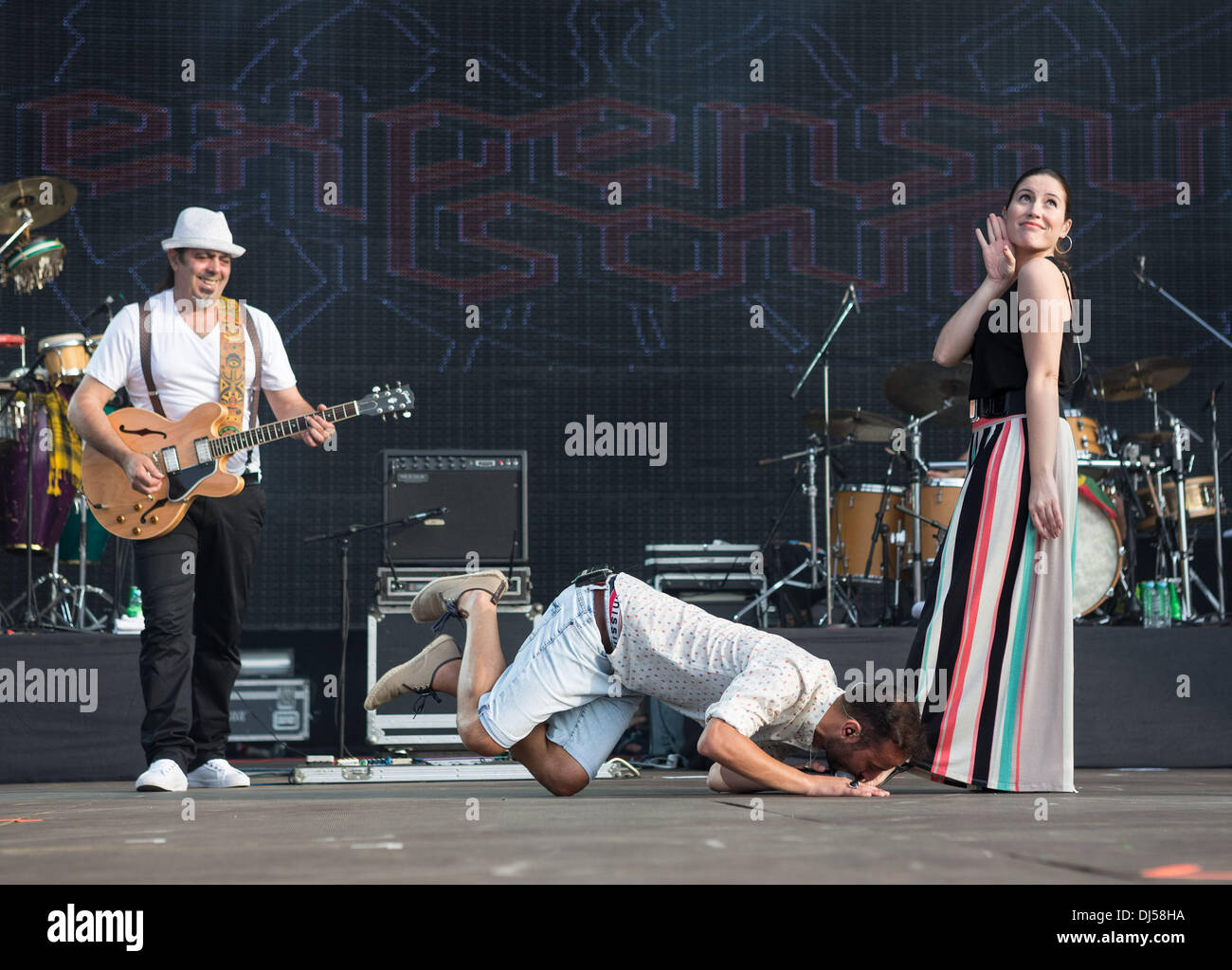 Cara anima Rock in Rio Lisboa al Parque da Bela Vista - Giorno 3 Lisbona, Portogallo - 01.06.12 Foto Stock