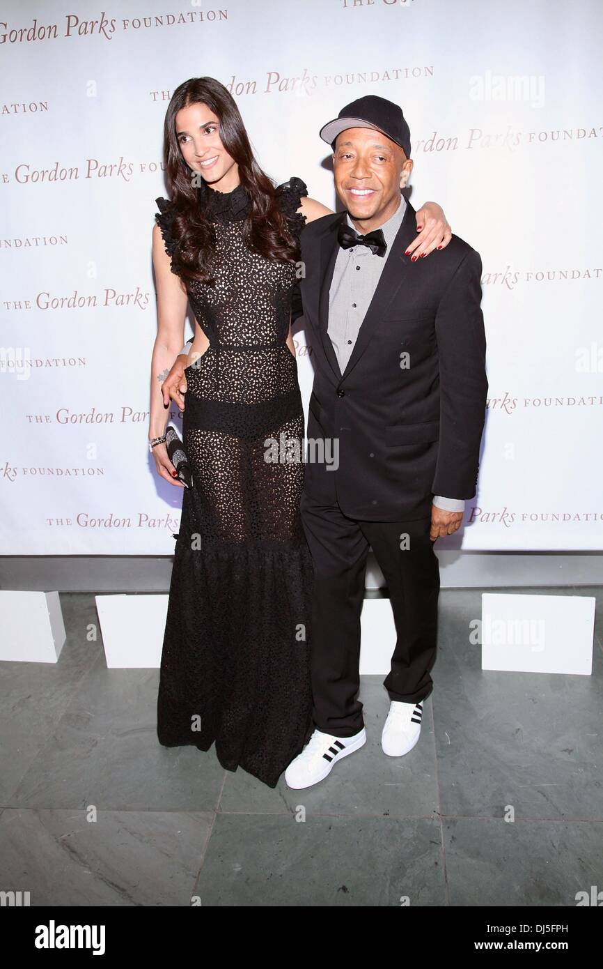 Russell Simmons e Teresa Lourenco il Gordon Parks Centennial Gala presso il Museo di Arte Moderna di New York City, Stati Uniti d'America - 05.06.12 Foto Stock