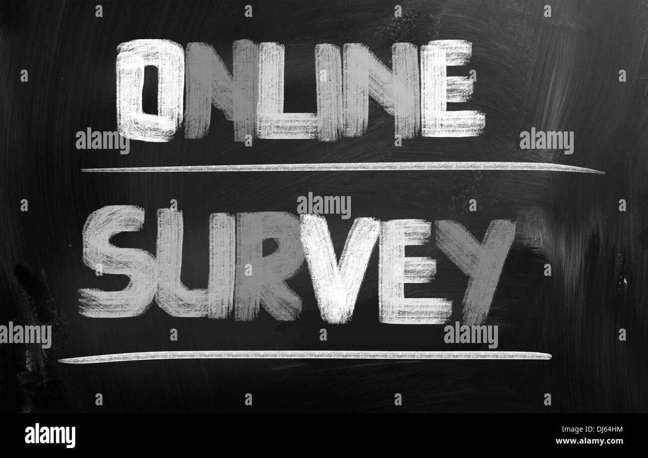 Sondaggio online Concept Foto Stock