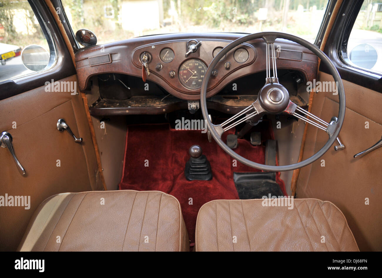 Anni Cinquanta Ford Prefetto piccolo classic British famiglia auto Foto Stock