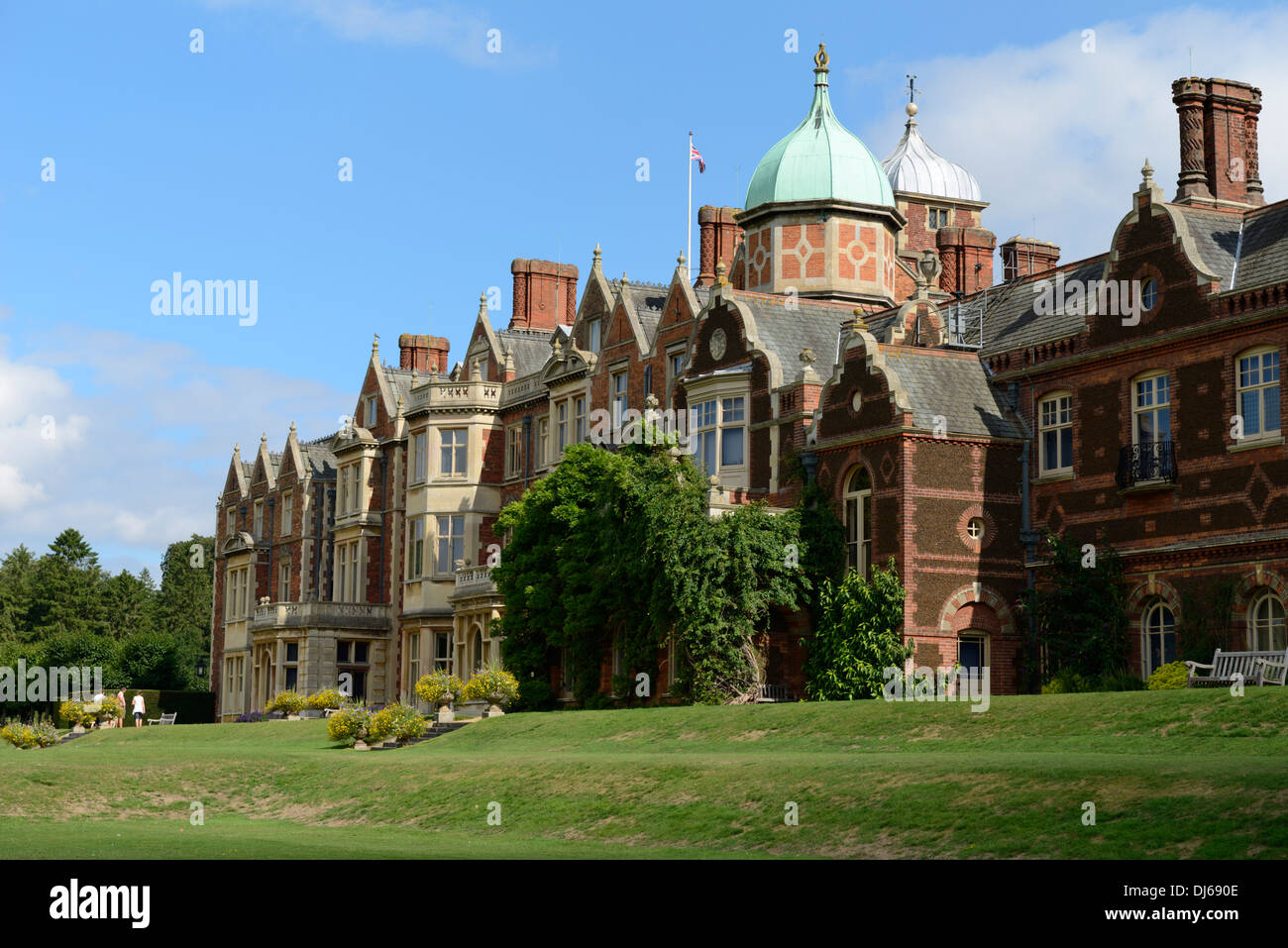 Sandringham House, Sandringham Estate, Norfolk, Inghilterra, Regno Unito, Gran Bretagna, Europa Foto Stock