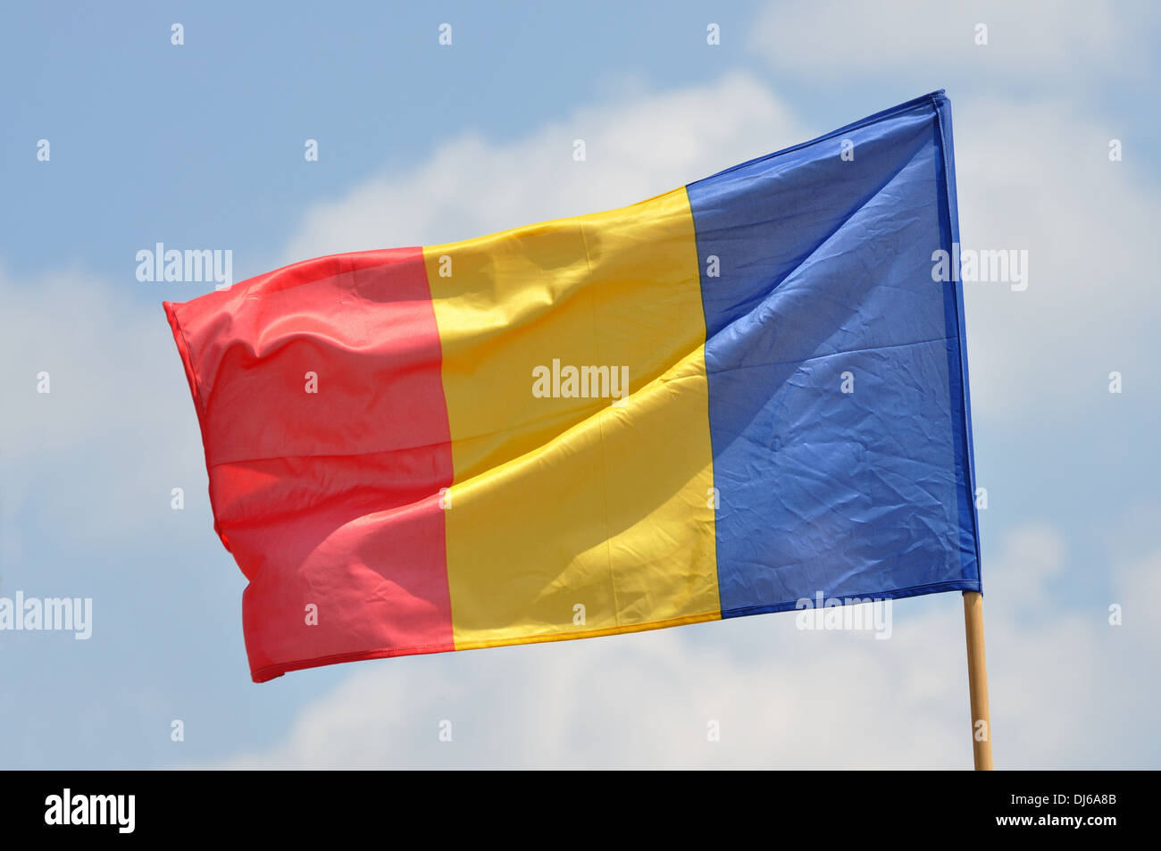 Bandiera della Romania Foto Stock