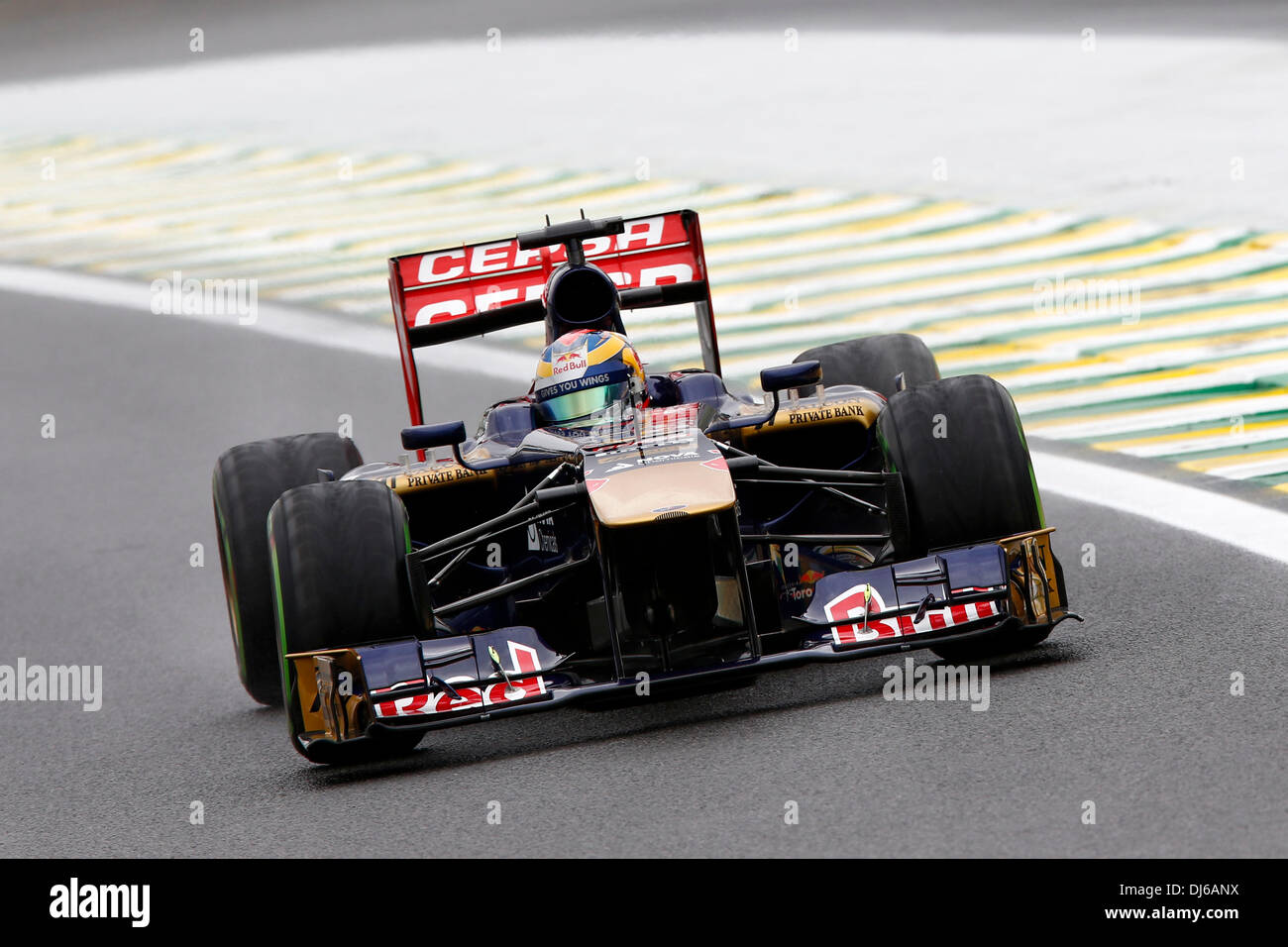 San Paolo del Brasile. 22 Novembre, 2013. Motorsports: FIA Formula One World Championship 2013, il Gran Premio del Brasile, #18 Jean-Eric Vergne (FRA, la Scuderia Toro Rosso), Credit: dpa picture alliance/Alamy Live News Foto Stock