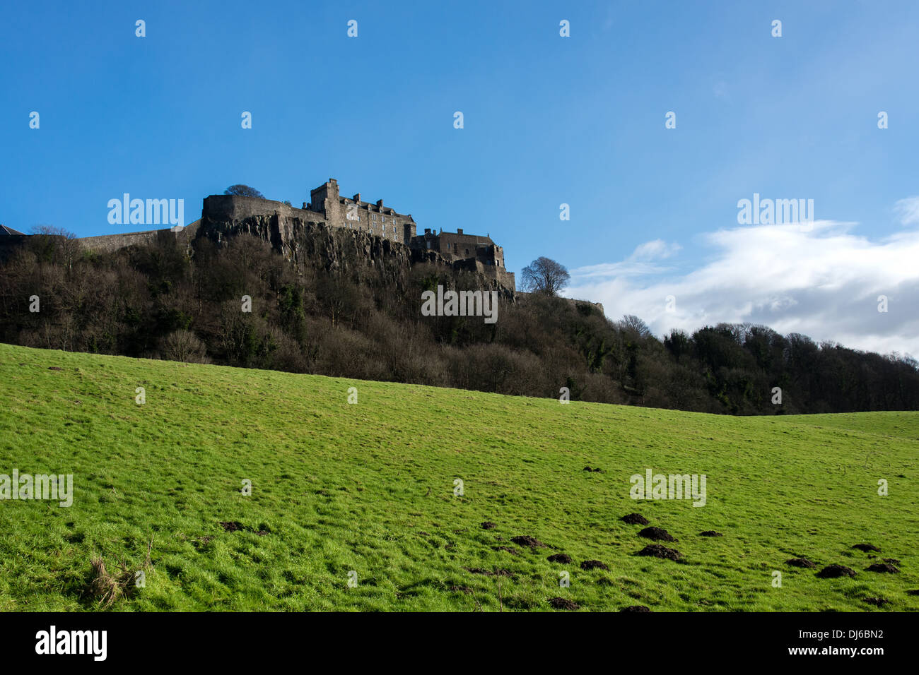 Il Castello di Stirling in una chiara giornata di sole. Foto Stock