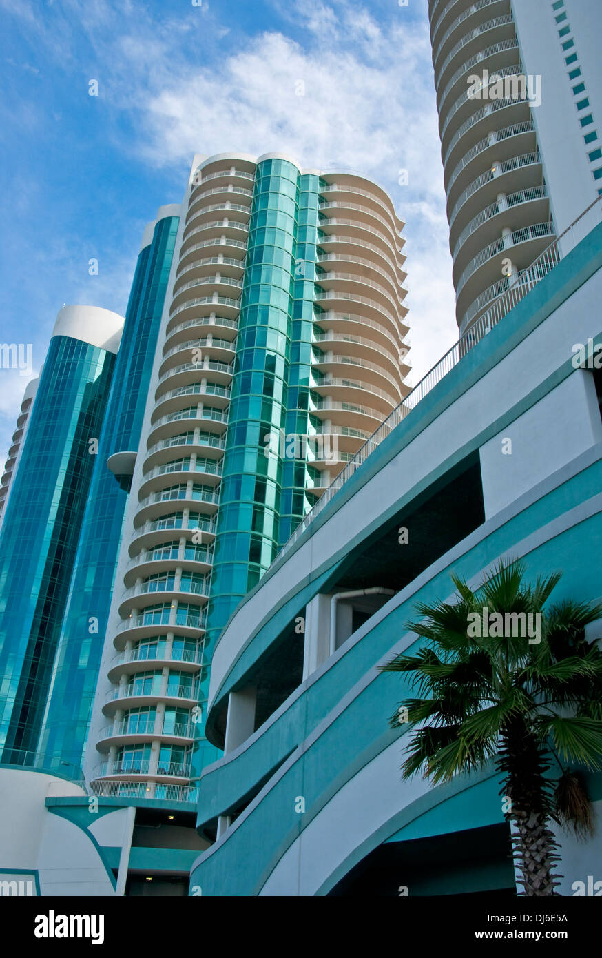 Alabama Gulf Coast's Orange Beach condos (spettro Resorts turchese posto) Foto Stock