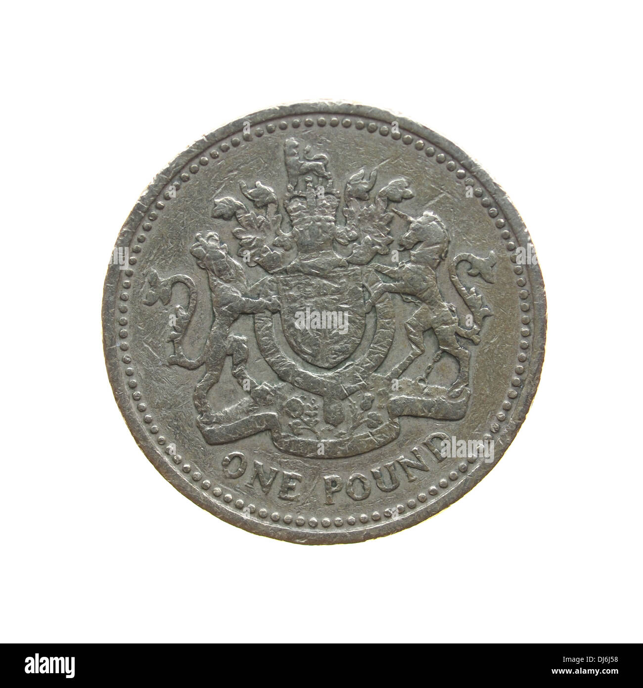 Valuta britannica coin Foto Stock