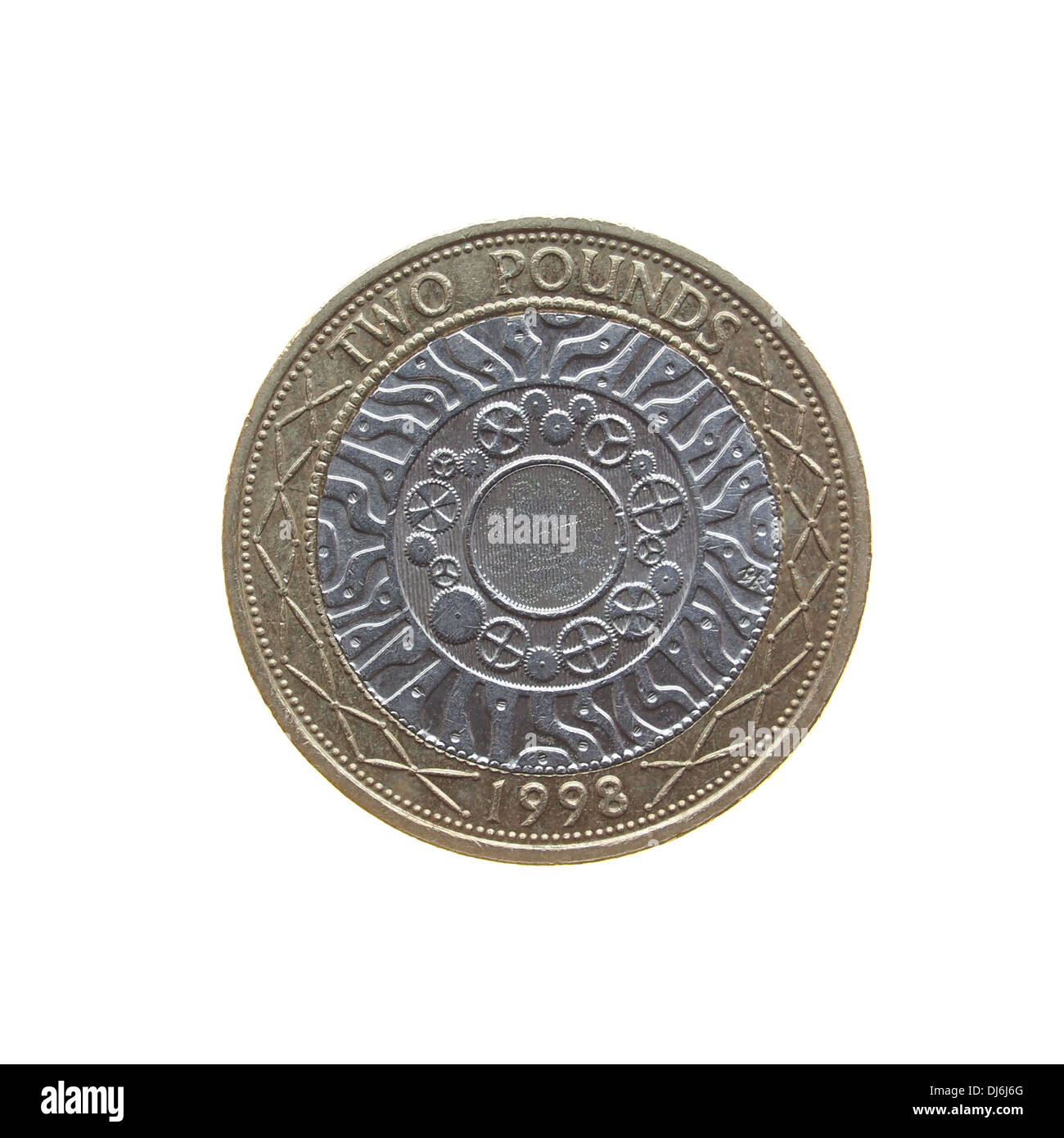 Valuta britannica coin Foto Stock