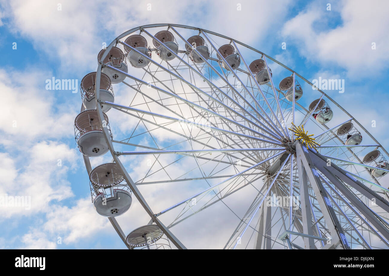 Il Birmingham ruota panoramica Ferris, Centenary Square, Birmingham Foto Stock