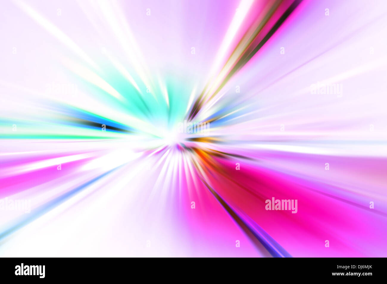 Velocità di accelerazione moto sulla strada di notte Foto Stock