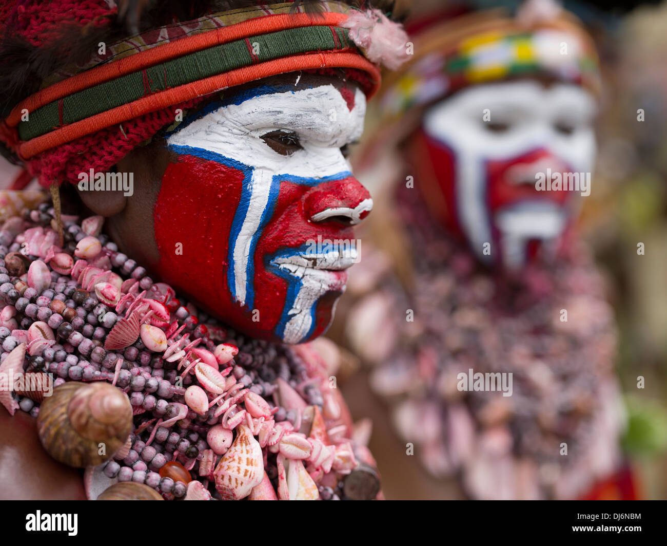 Cultura Tokua Singsing Gruppo, Jiwaka Provincia - Goroka Show, Papua Nuova Guinea Foto Stock