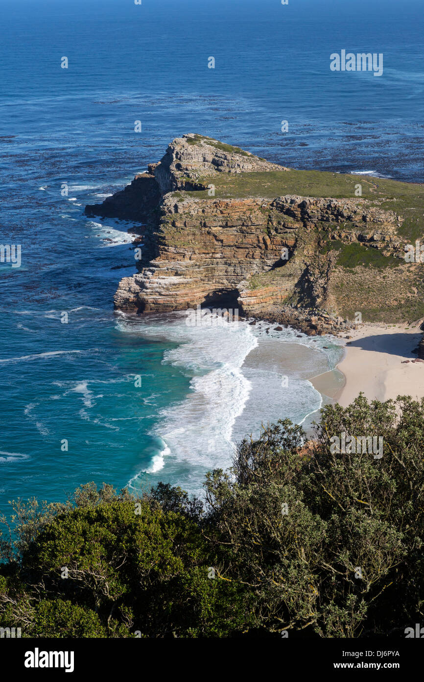 Sud Africa. Capo di Buona Speranza, Oceano Atlantico, visto da Cape Point. Foto Stock