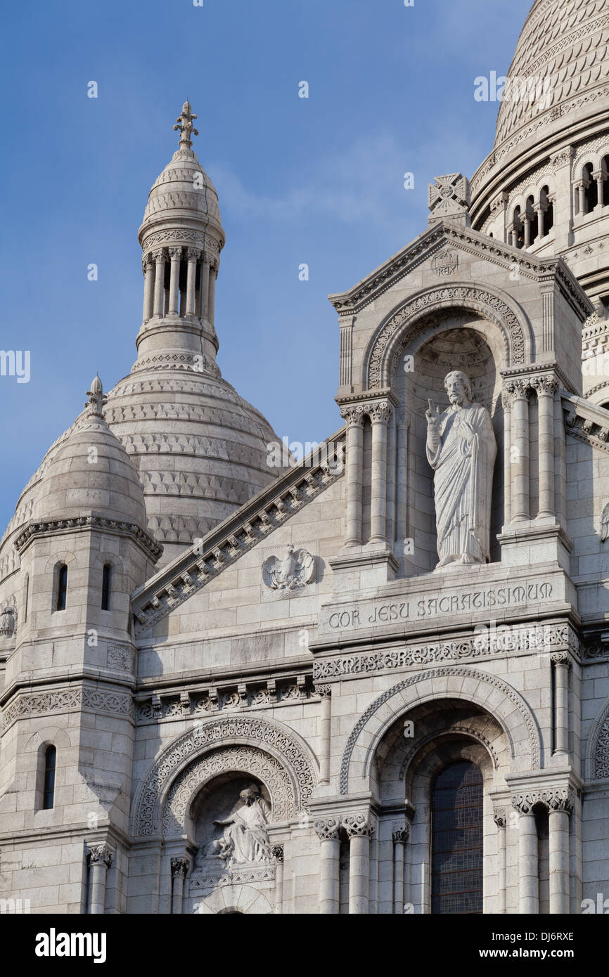 La Basilica del Sacro Cuore di Parigi, Francia Foto Stock