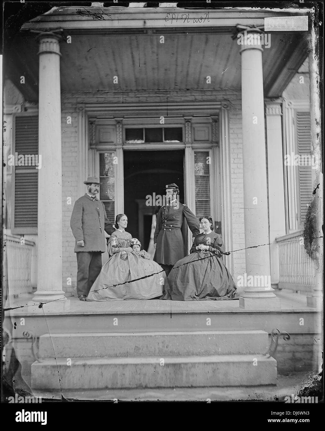 Bvt. Brig. Gen. John E. Mulford, Col. del terzo N.Y. Inf., con sua moglie e il sig. e la Sig.ra William Allen. Questa immagine . 960 Foto Stock