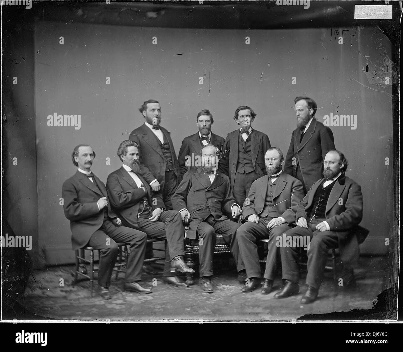 Gen. John H. Ketchum, N.Y., Gen. Garfield., GEN. Grenville M. Dodge., l'on. Thomas H. Boyd, Pa., l'on. Giacomo . 711 Foto Stock