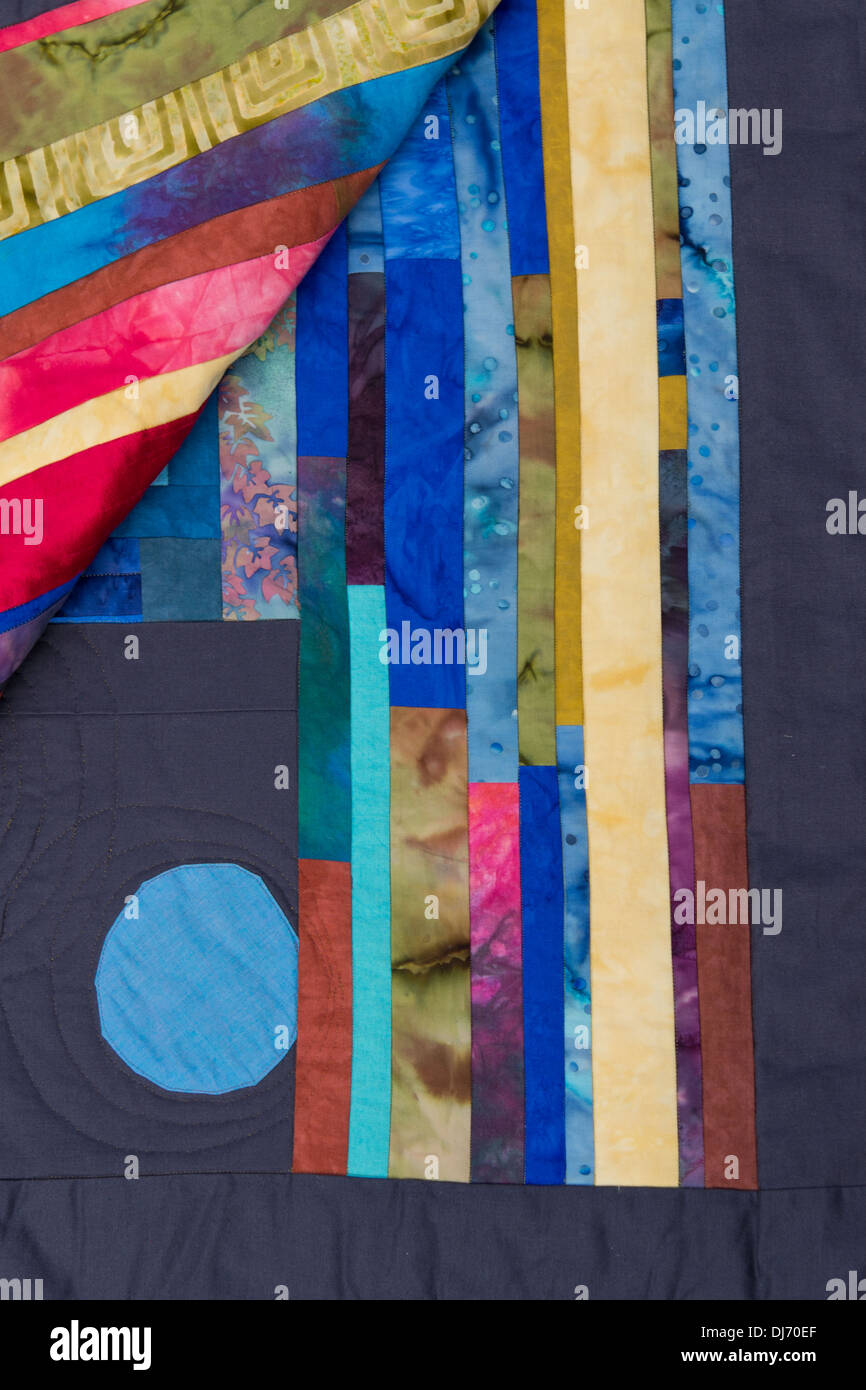 Follia Moderna dettaglio Quilt Foto Stock