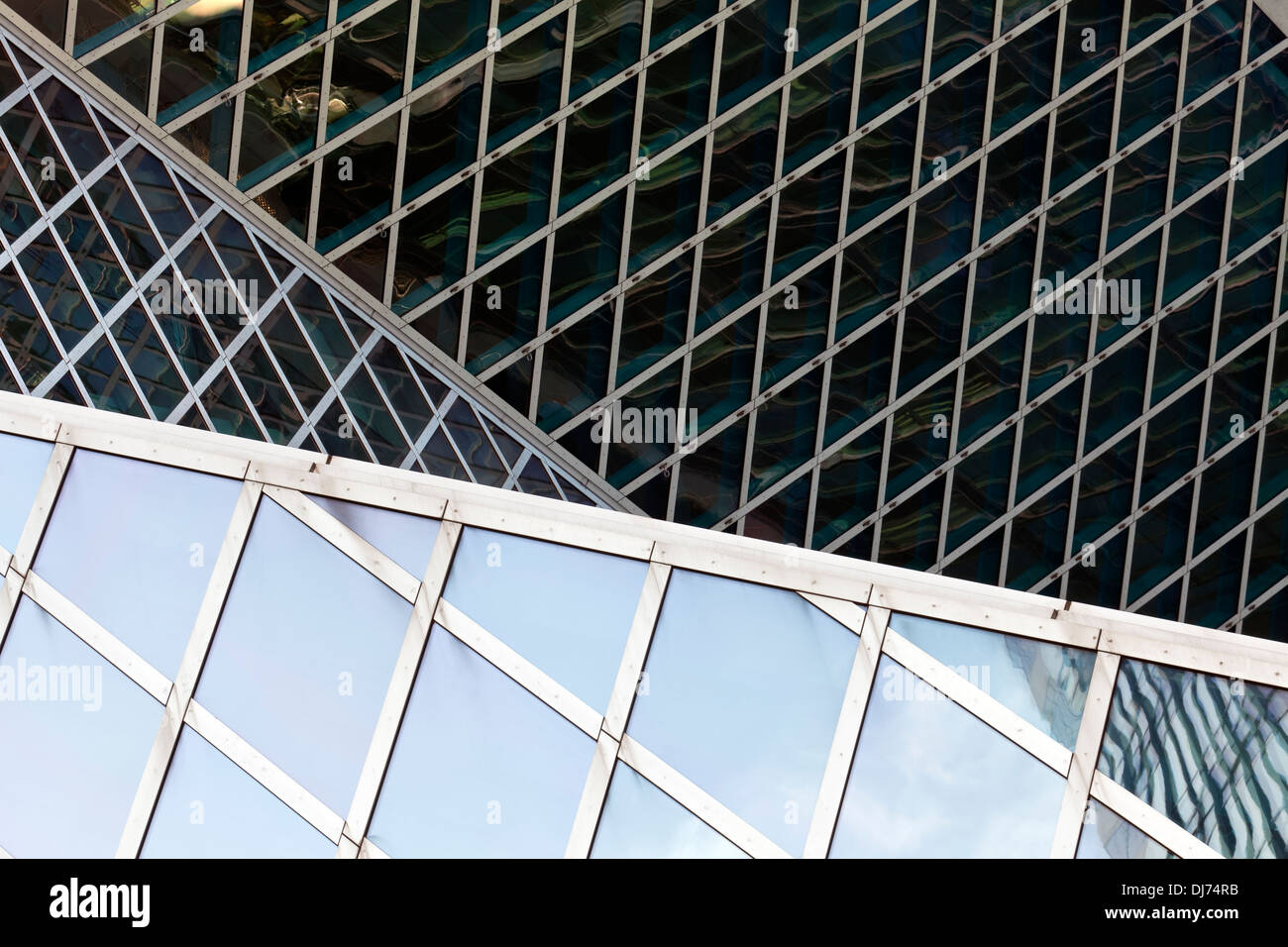 WASHINGTON - ramo principale della Biblioteca Pubblica di Seattle sul 4° Avenue a Seattle. Foto Stock