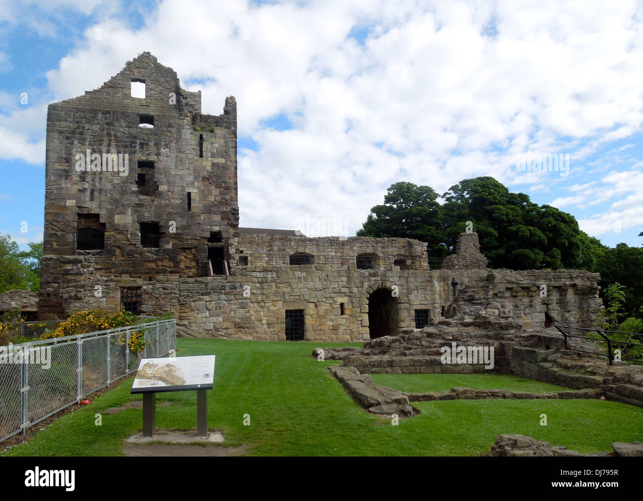 Ravenscraig Castello, Kirkaldy, Scozia Foto Stock