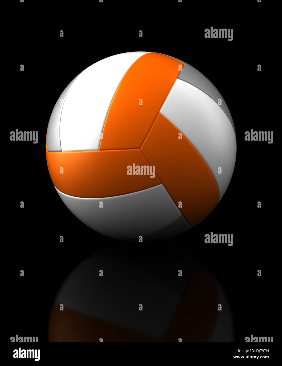 Pallavolo Su Sfondo Nero Computer Immagine Generata Foto Stock Alamy