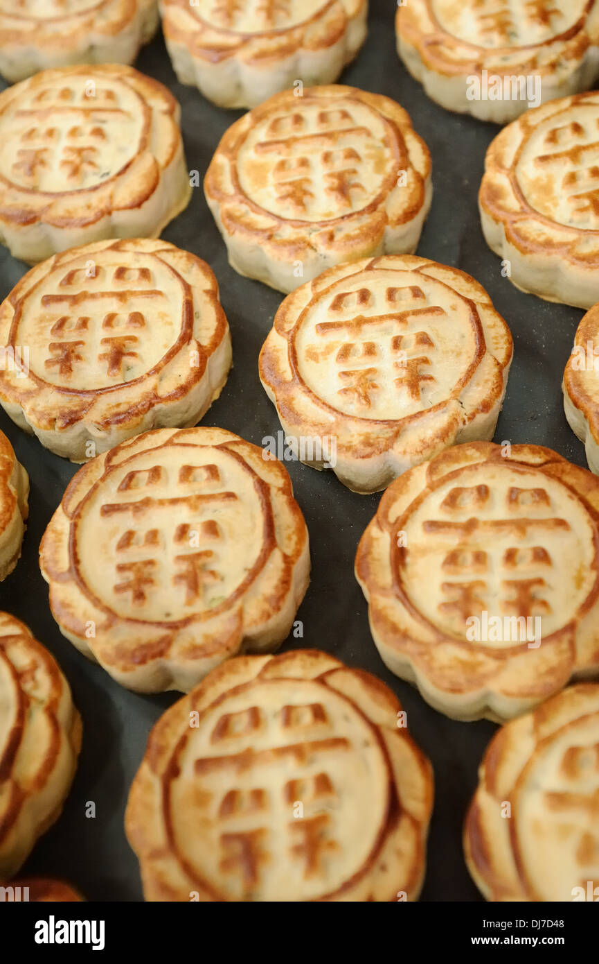 Mooncake cinese Foto Stock