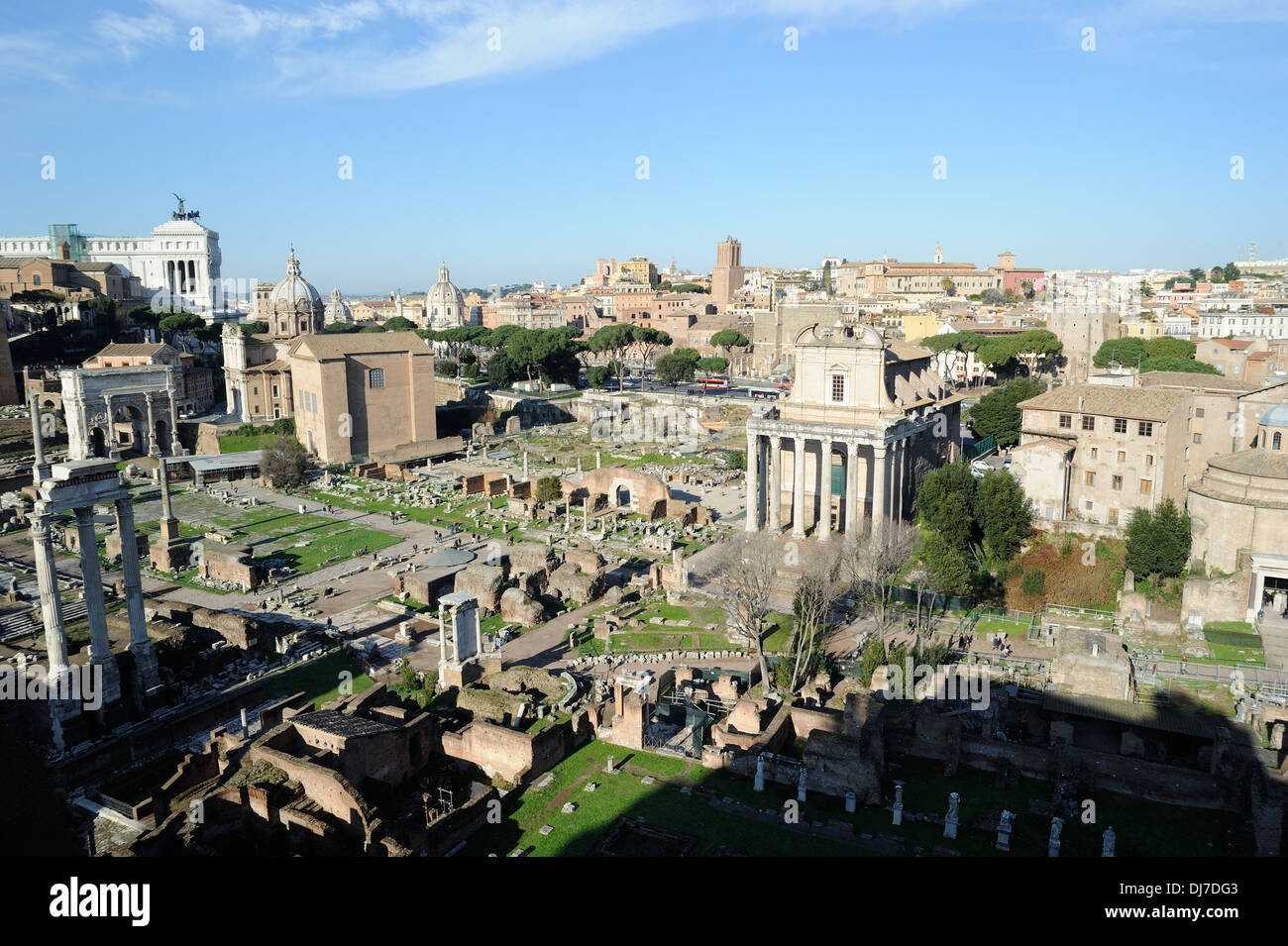 Foro romano in Roma, Italia Foto Stock