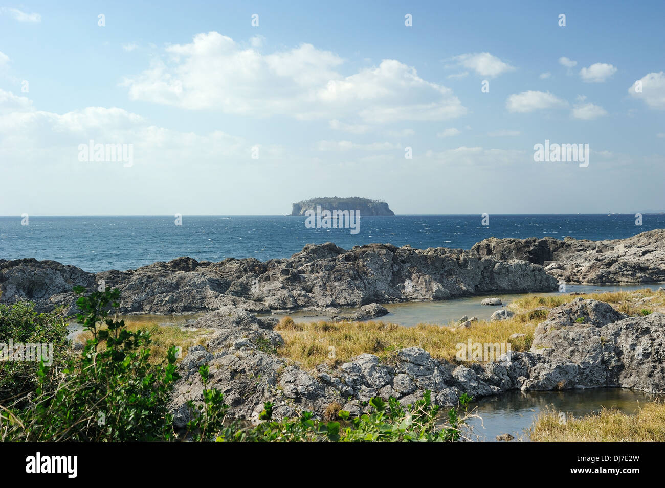 Vista da Bird Island, Jeju, Corea Foto Stock