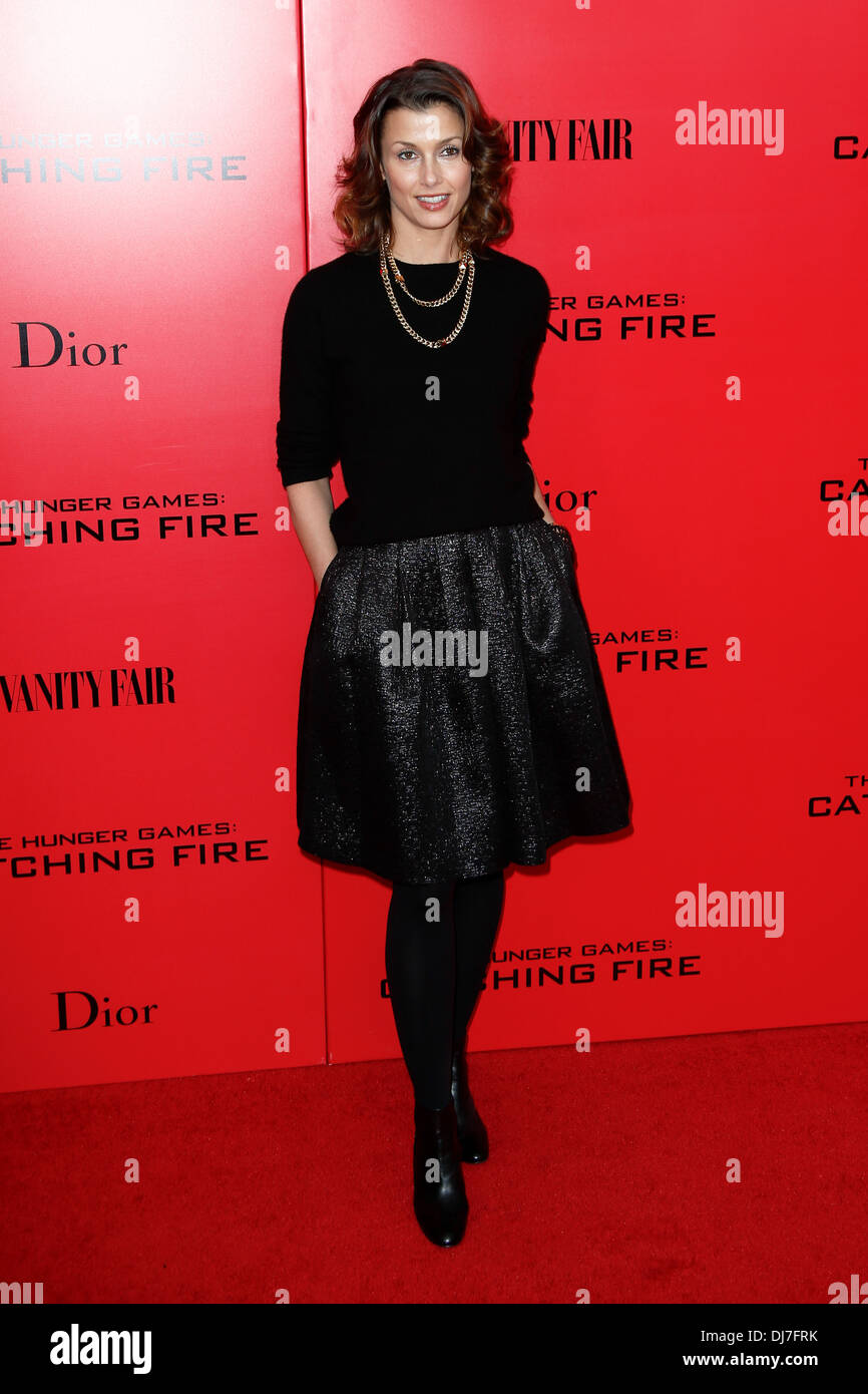 L'attrice Bridget Moynahan assiste "la fame di giochi: la cattura del fuoco' speciale proiezione a AMC Lincoln Square Theatre. Foto Stock