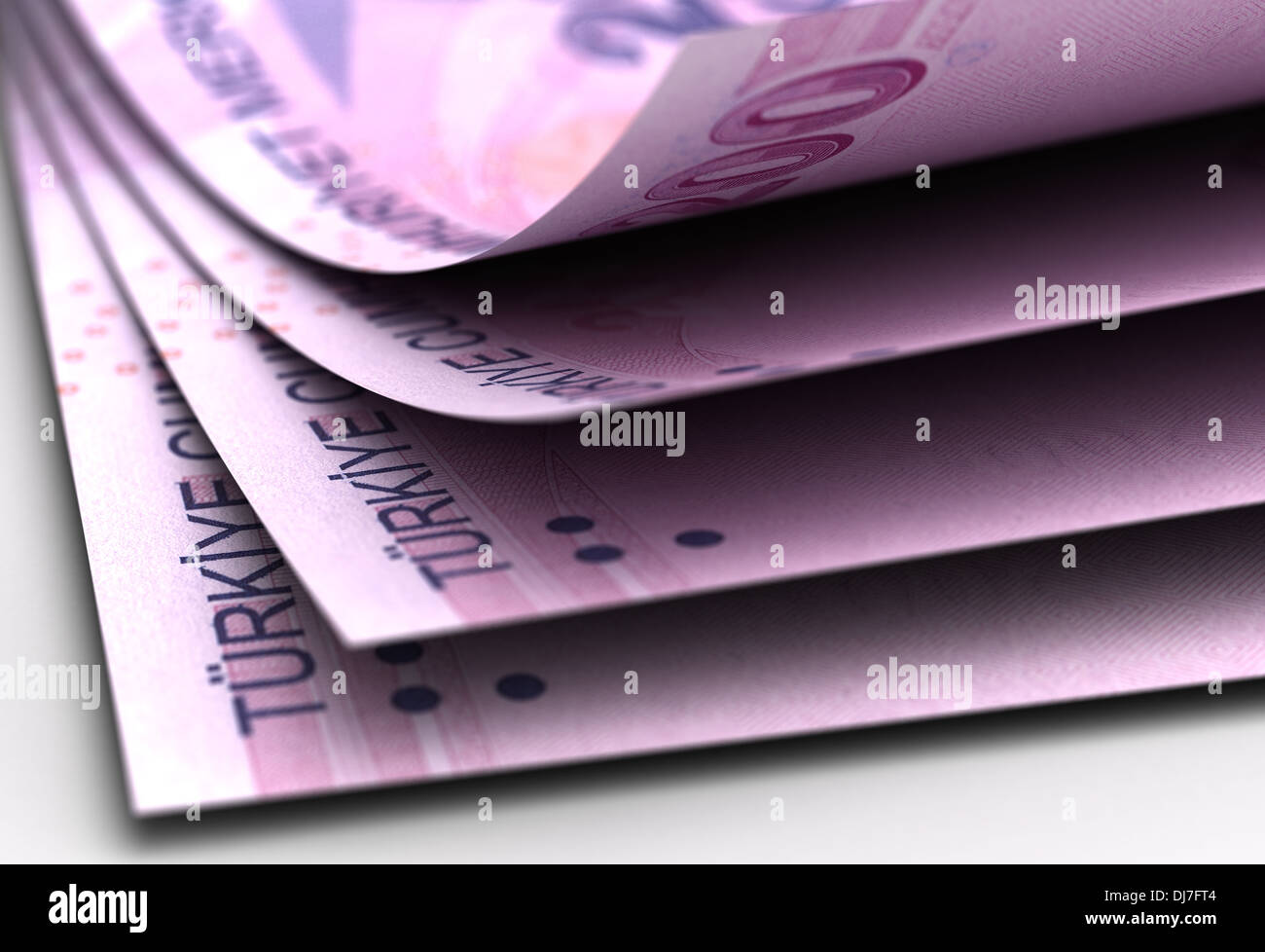 La Lira turca Close-Up (alta risoluzione computer immagine generata) Foto Stock