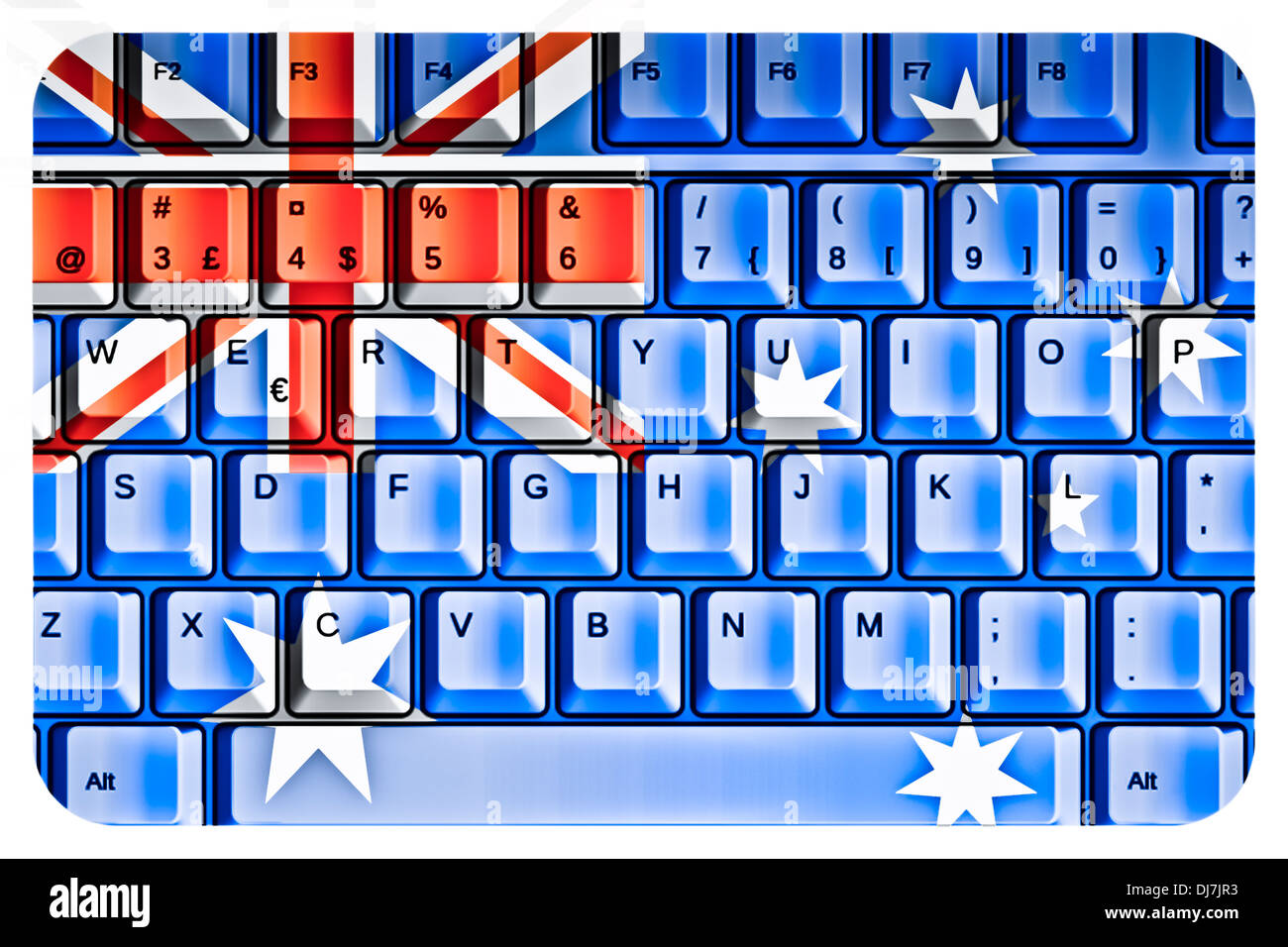 Tastiera per computer con Australia bandiera Concept Foto Stock