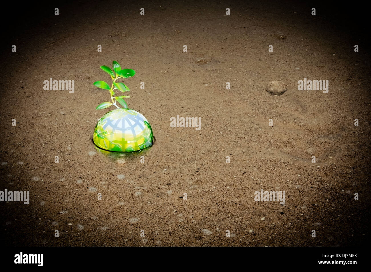 Go Green, salvare ambiente, concetto Foto Stock