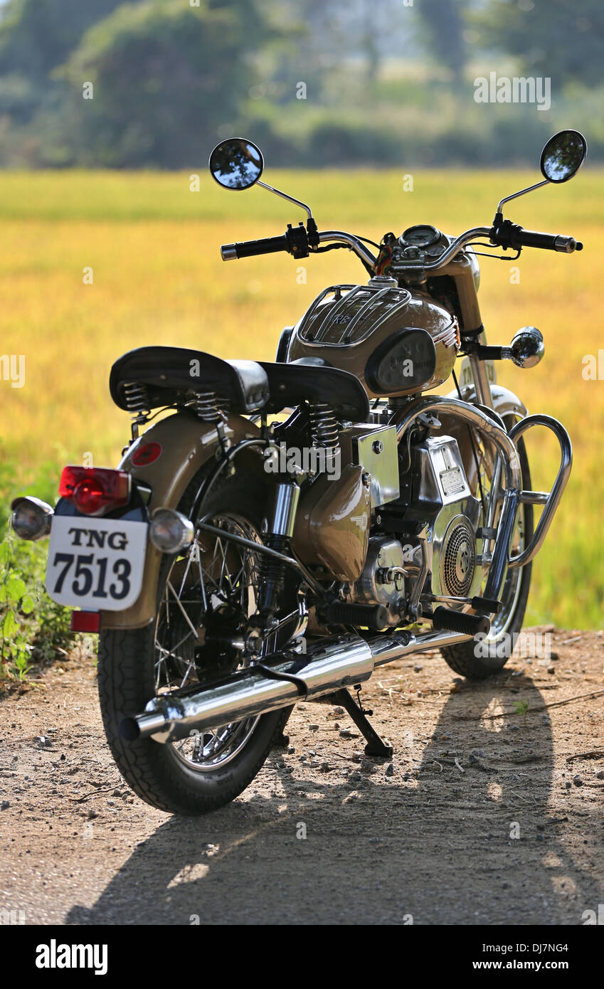 Royal Enfield Bullet diesel India Foto Stock
