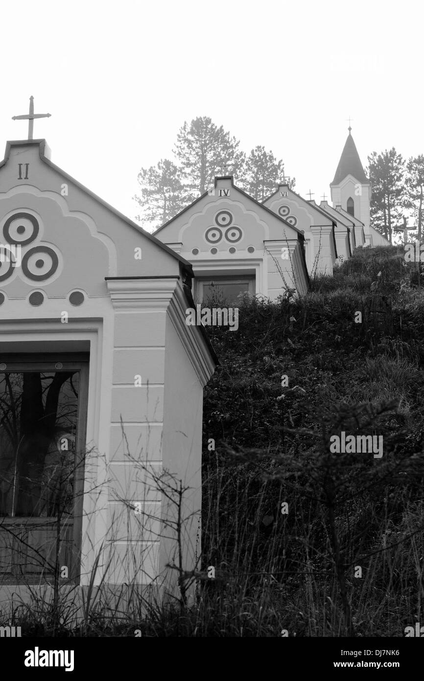 Clavary in collina Foto Stock