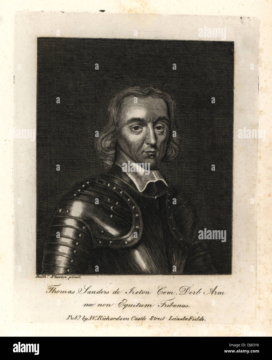Thomas Saunders de Ireton, com. Derby. Il colonnello per il Parlamento. Foto Stock