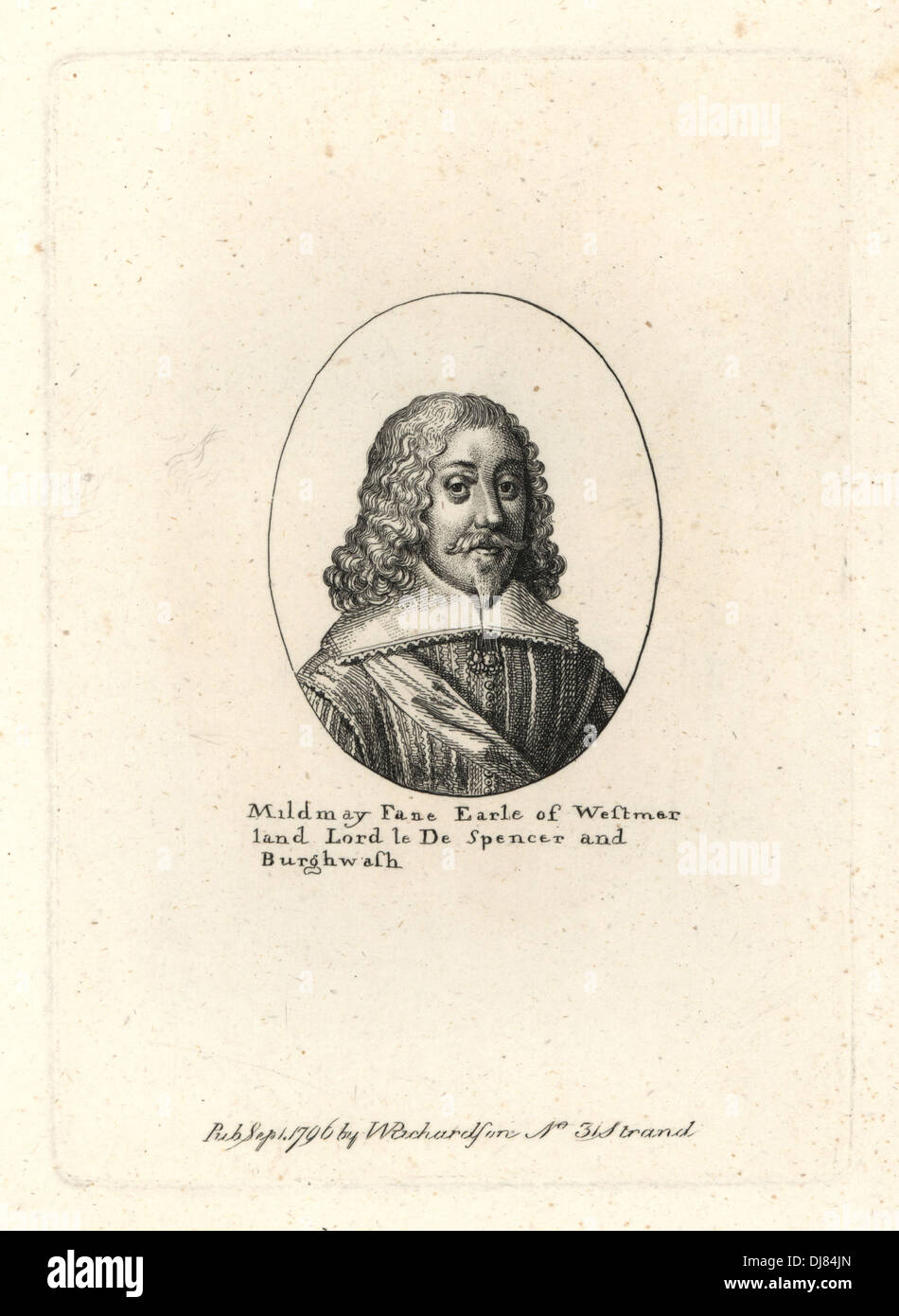 Mildmay Fane, Conte di Westmoreland, morì 1665. Foto Stock