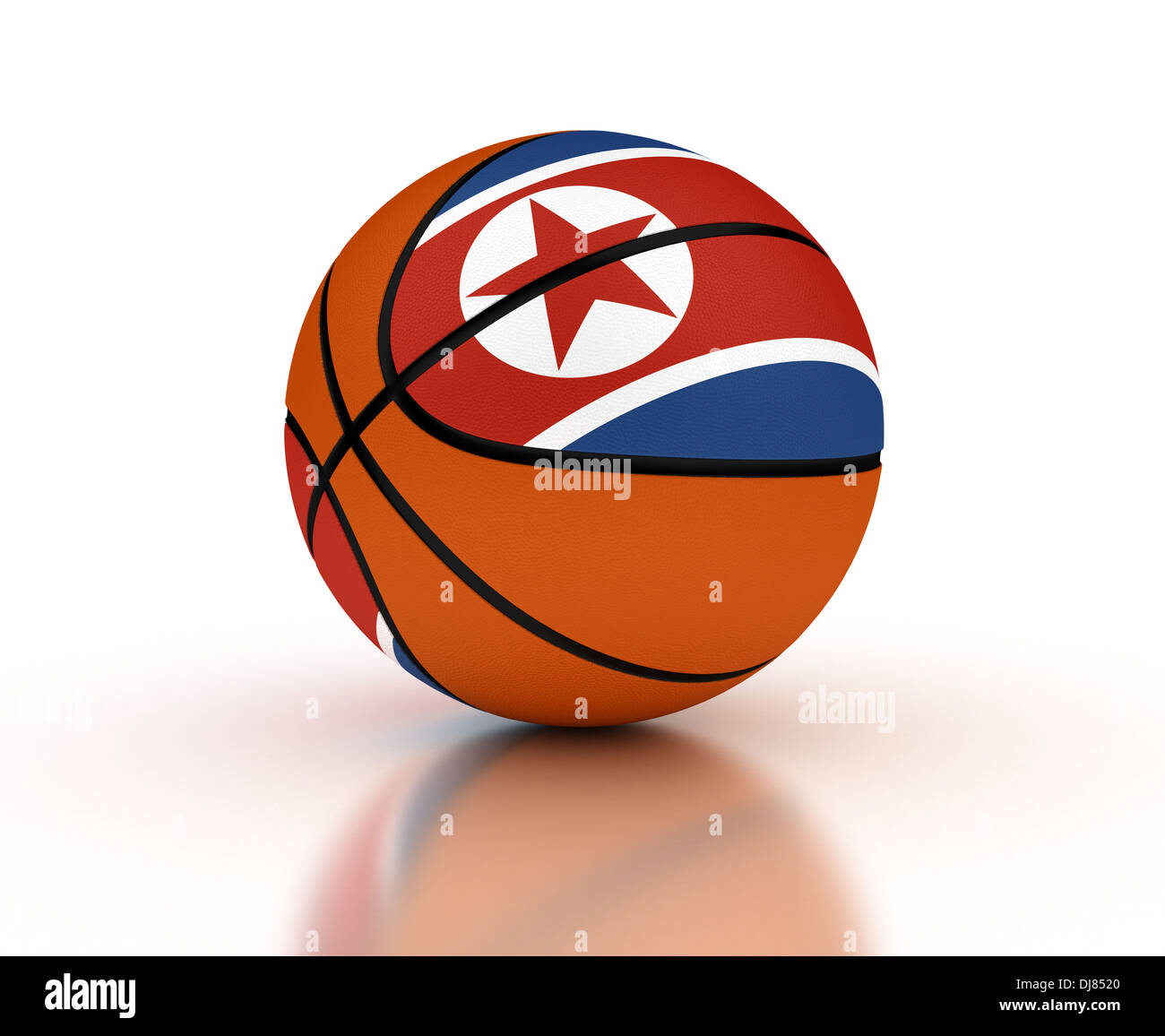 Corea del Nord della squadra di basket (High Resolation computer immagine generata) Foto Stock