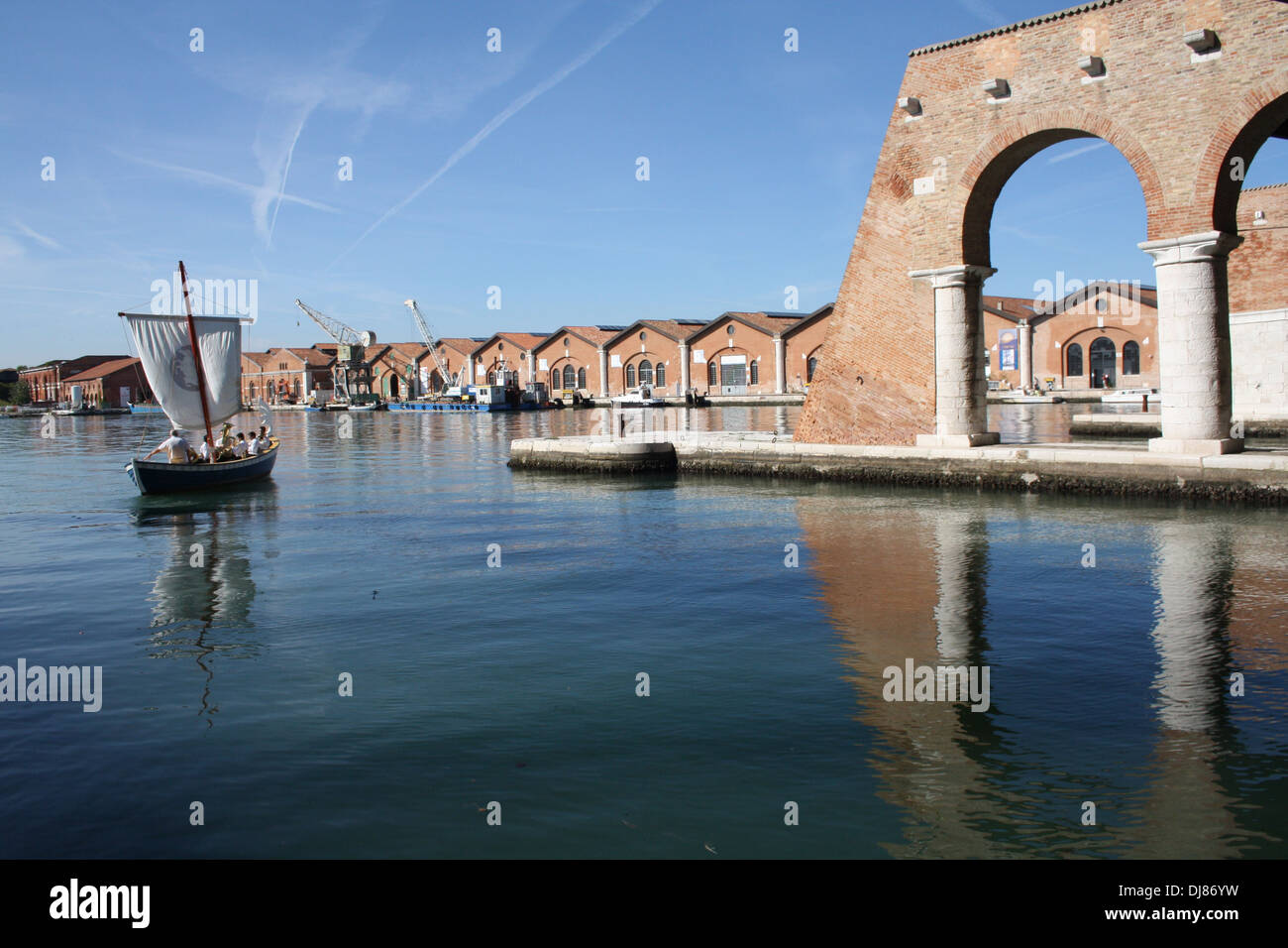 Arsenale di Venezia, Italia Foto Stock