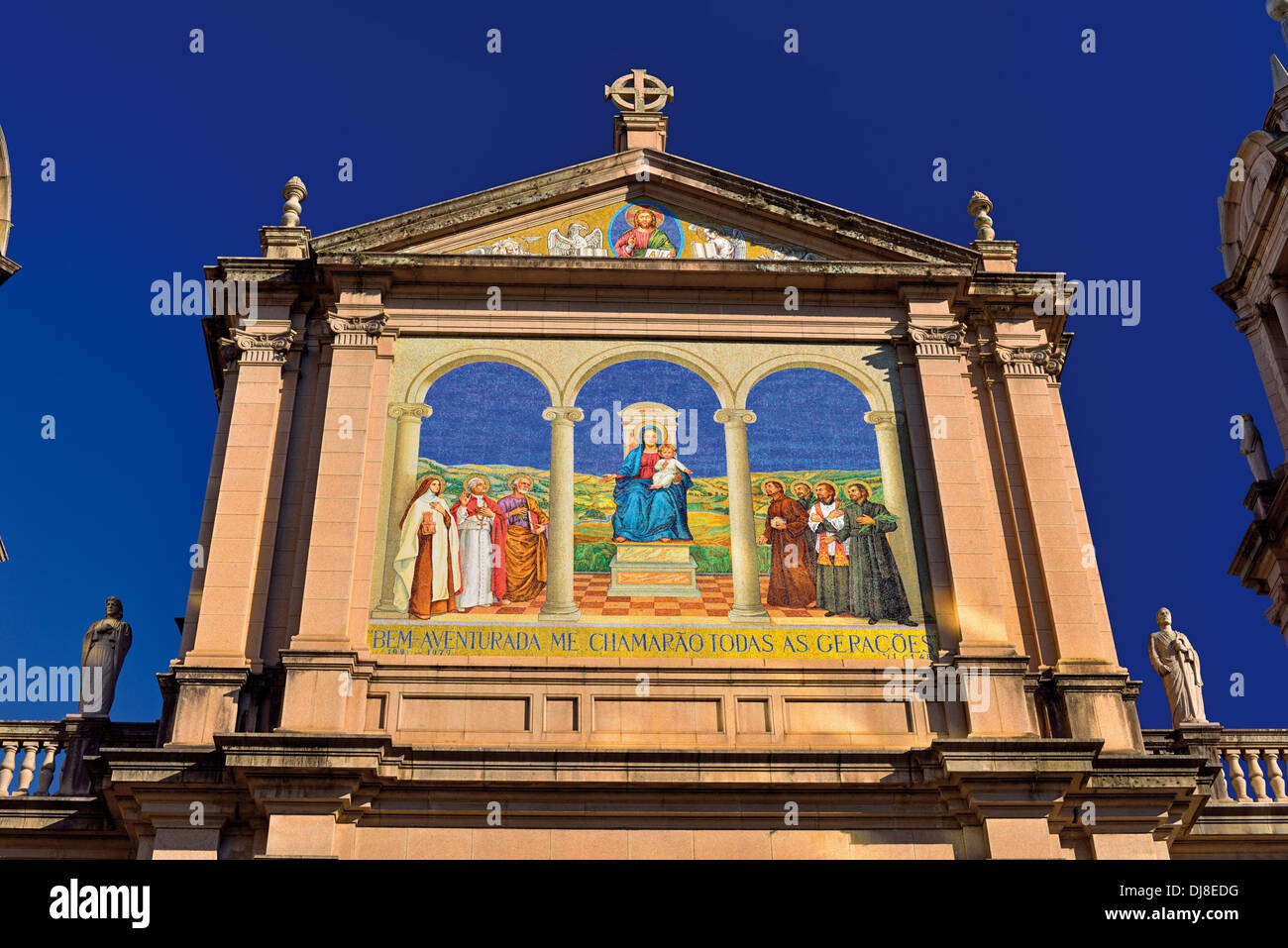Il Brasile, Porto Alegre: dipinto esterno della Cattedrale di Nostra Signora Madre di Dio Foto Stock