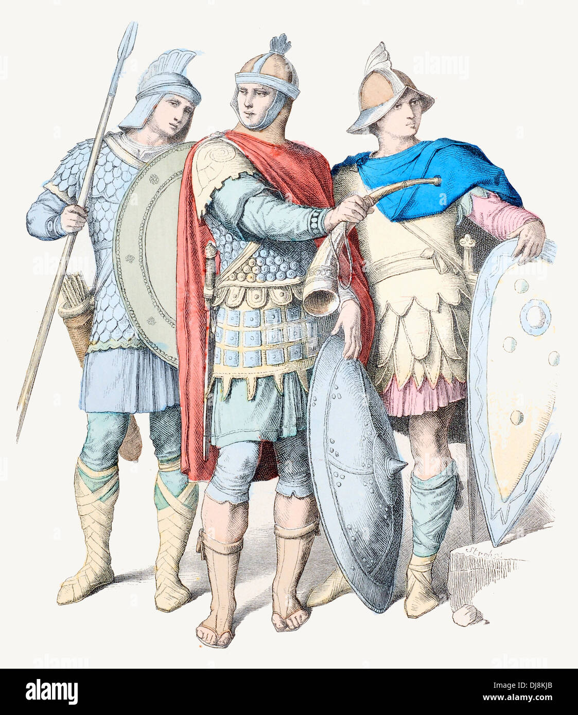 V secolo V impero bizantino soldato Foto Stock