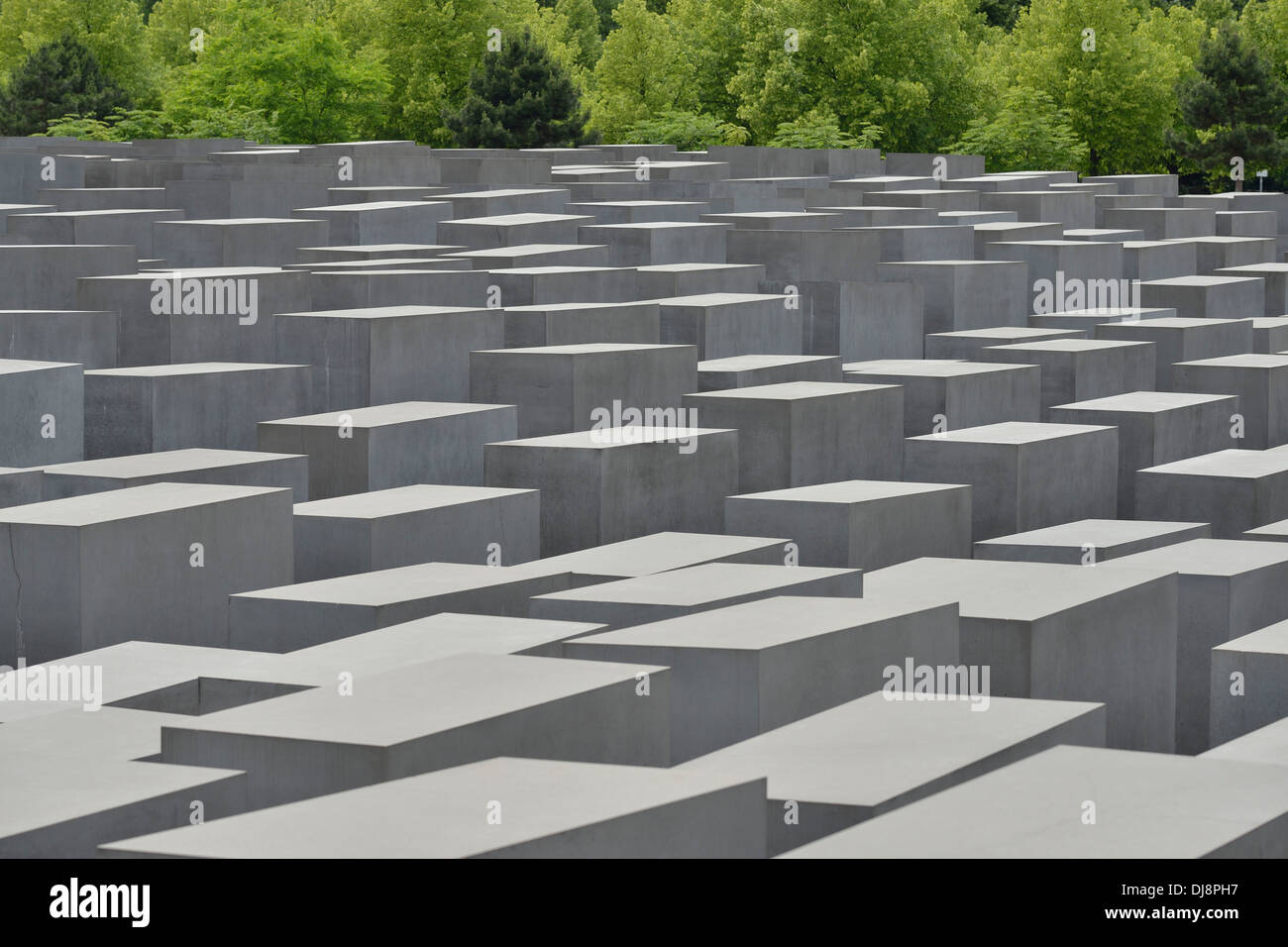Berlino. Germania. Il memoriale dell'olocausto / Memorial al assassinato ebrei d'Europa. Foto Stock