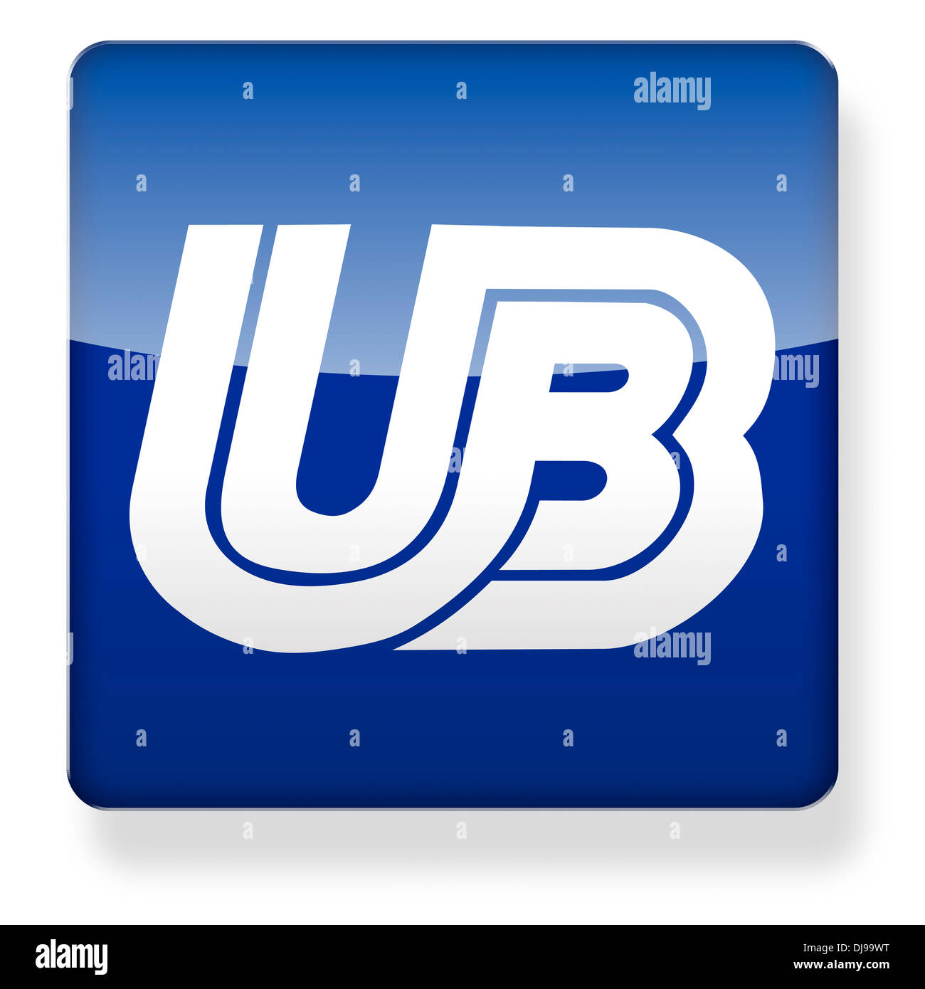 United Biscuits logo come l'icona di un'app. Percorso di clipping incluso. Foto Stock