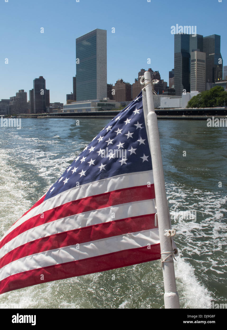 Palazzo delle Nazioni Unite sulla riva del fiume est,New York,STATI UNITI D'AMERICA. Foto Stock