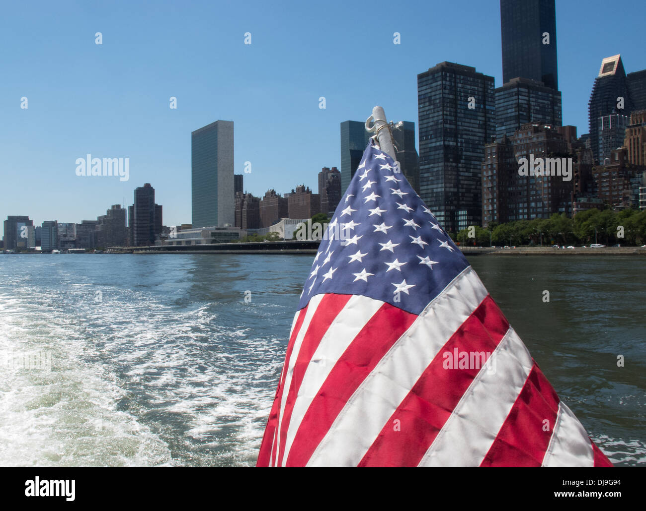 Palazzo delle Nazioni Unite sulla riva del fiume est,New York,STATI UNITI D'AMERICA. Foto Stock