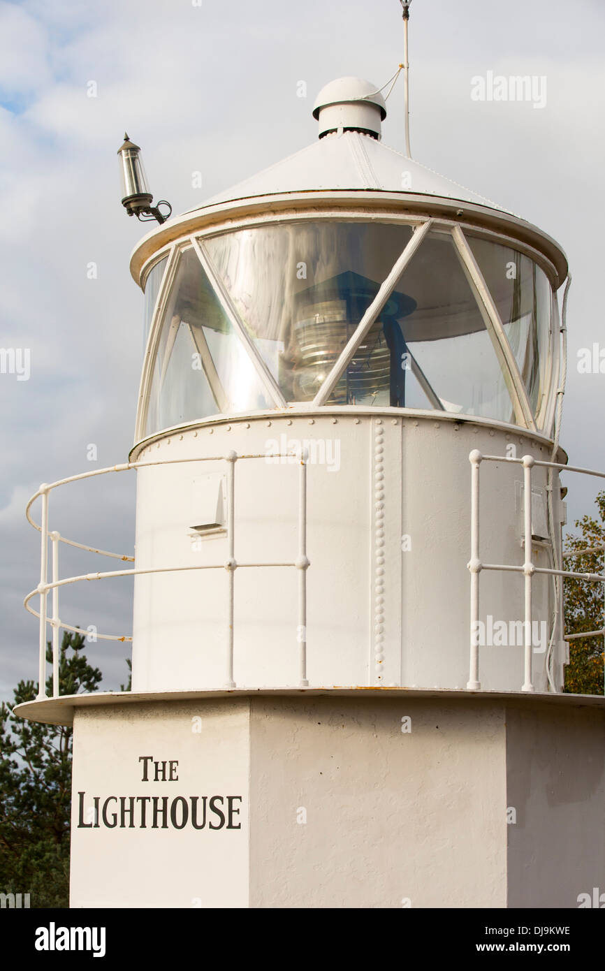 Una casa di luce in Scoraig, in NW Scozia, una delle più remote europee sul territorio continentale del Regno Unito, Foto Stock